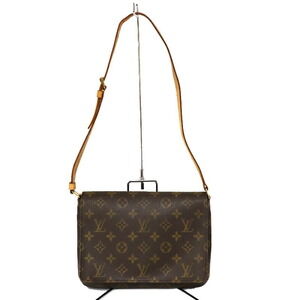 Louis Vuitton Musette Tango Monogram Shoulder Bag Brown